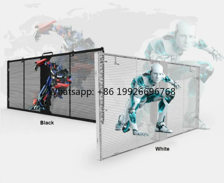 

Outdoor Window Glass Transparent Led Film Display P7.8 Slim Plug and Play SMD Led Screen Video Wall