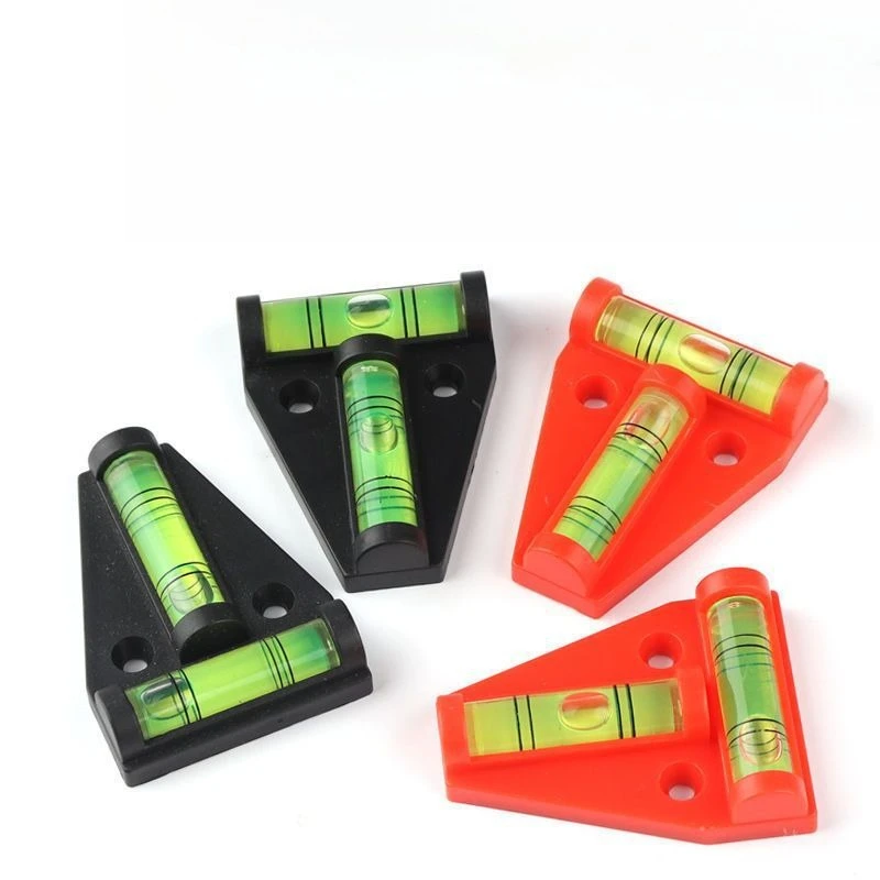 

5PCS T-shaped Spirit Bubble Level Bead Horizontal Vertical Adjuster Bracket - Tool for Precision Measurement