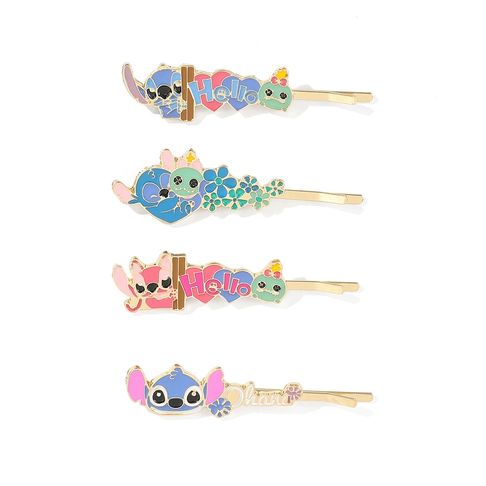 Barrettes à pince à cheveux pour femmes, 1 pièce, dessin animé Lilo & Stitch, accessoires de cheveux mignons, bijoux Cosplay