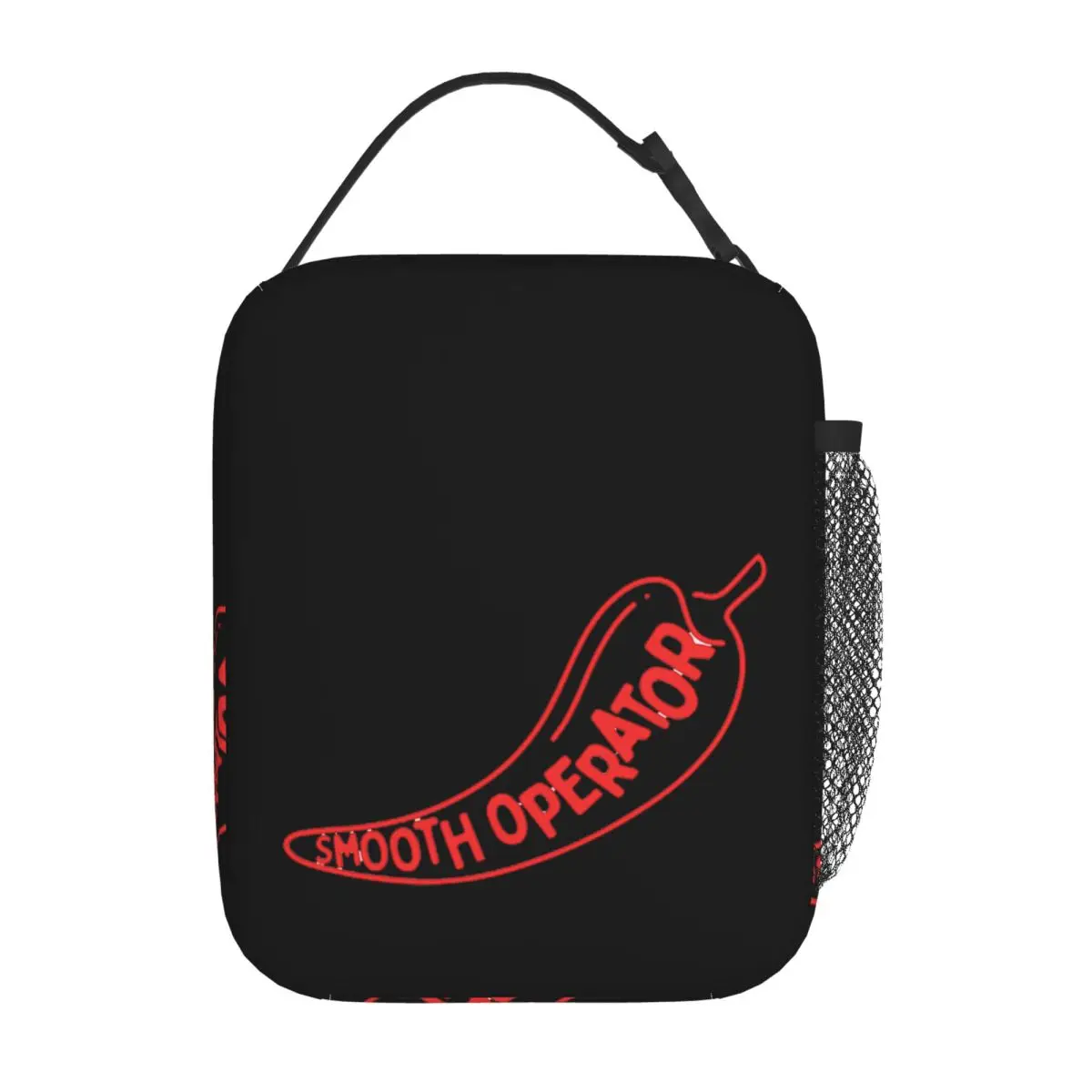Smooth Operator - Red Logo Insulated Lunch Bag for Women Children Portable Food Boxes Thermal Lunch Box Tote