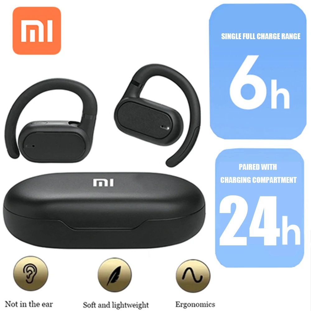 

Xiaomi Wireless Bluetooth Earphones Ear Loop Earbuds TWS Sports Headset Portable Running Intelligent Touch Control Headphones