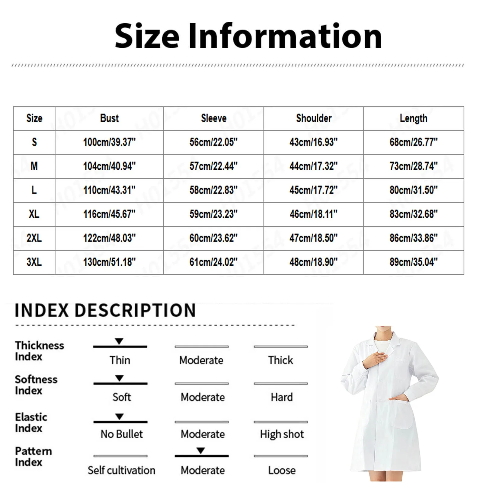 Women Lab Coat Hospital Uniform Doctor’s Overall Nurse White Work Clothing Coat Long Sleeve Cosplay Adults Medical Personnel