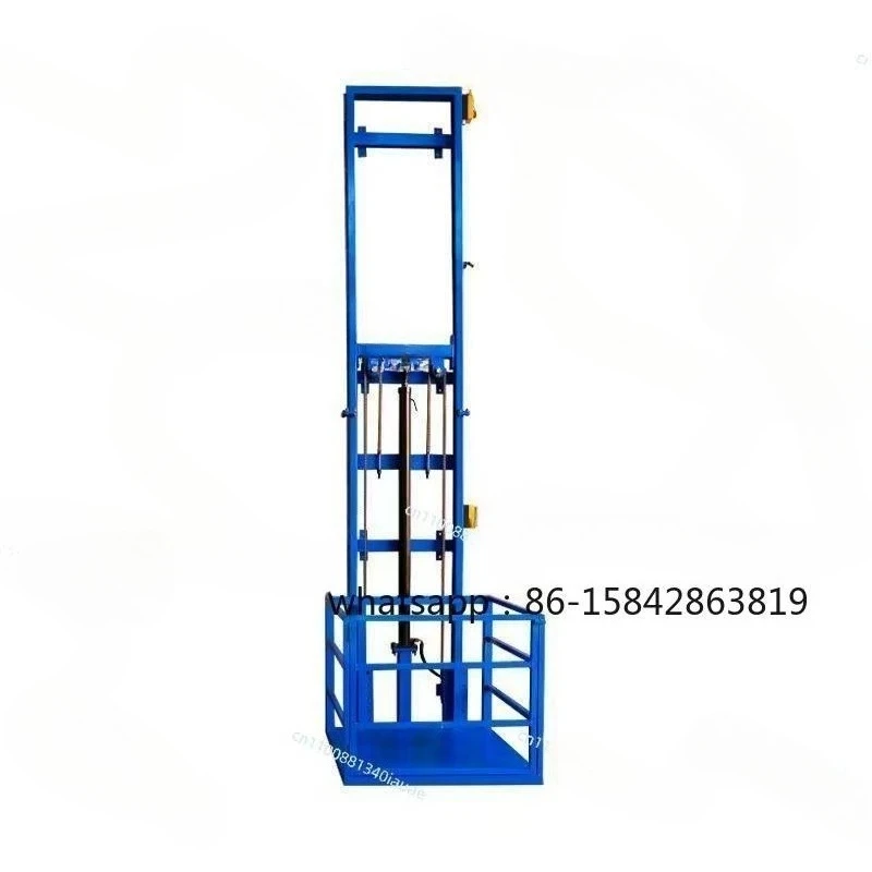 Electric New Guide Rail Small Lift Elevator Freight Elevator Platform Simple Lift Household Warehouse Factory