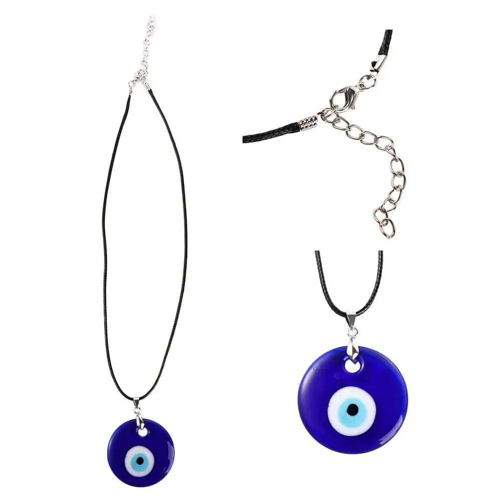 Lucky Couple Necklace Neck Rope Friendship Turkish Jewelry Gift Choker Blue Eye Pendant Necklace for Women Amulet Necklace