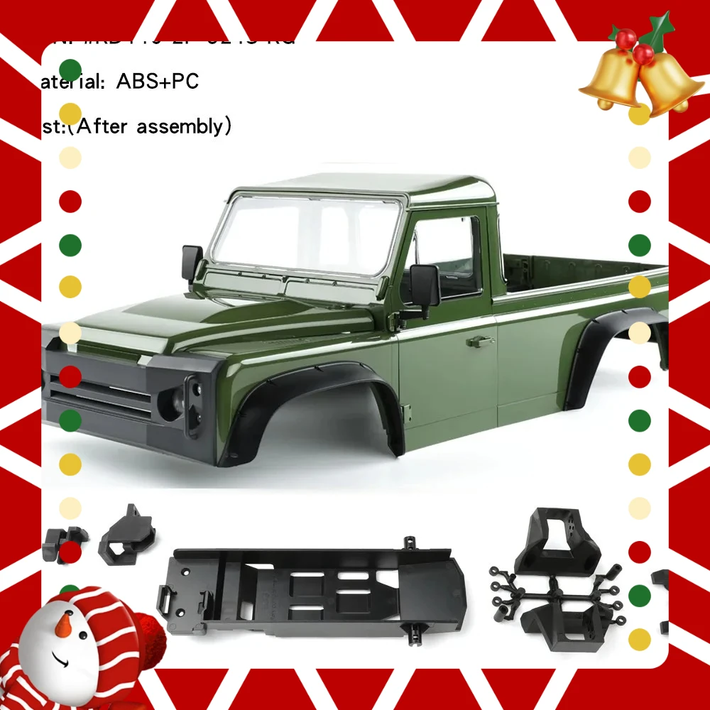 

FOR TRX-4 Simulation 324mm Wheelbase 2 Doors Pickup Truck Body Shell for 1/10 RC Crawler Car Trxs TRX4 DEFENDER RD110 Parts