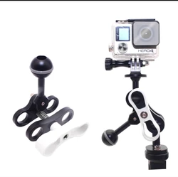 Nitescuba Diving With Ball Head Butterfly Clip Three-hole Butterfly Clip Clamp Ball Adapter Mount For GoPro Rx100 Camera Housing