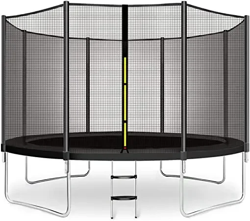 Large Family-Size Indoor/Outdoor Trampoline with Protective Features for Kindergarten & Park Play Garden Children's Play Zone
