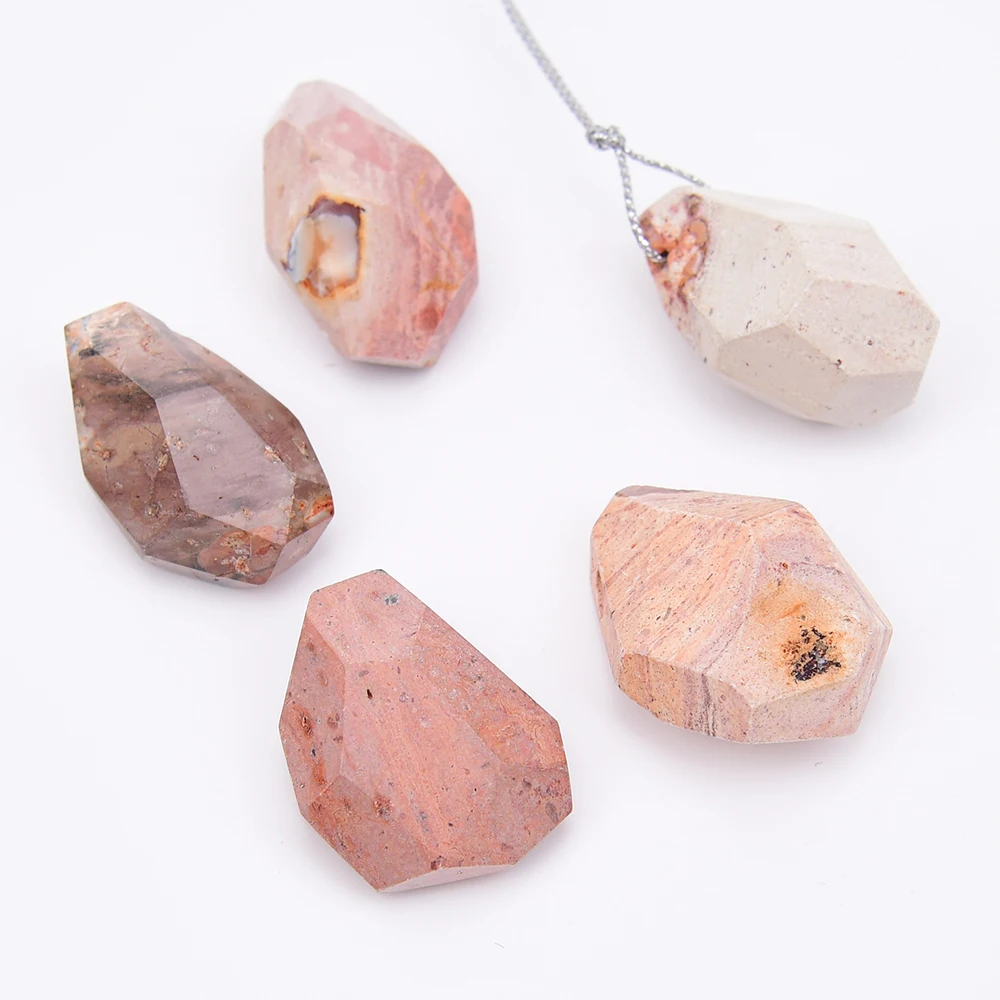 APDGG 5 Pcs Big Natural Mix Color Mexico Mud Opal Cutting Loose Pendant Beads Jewelry Making DIY