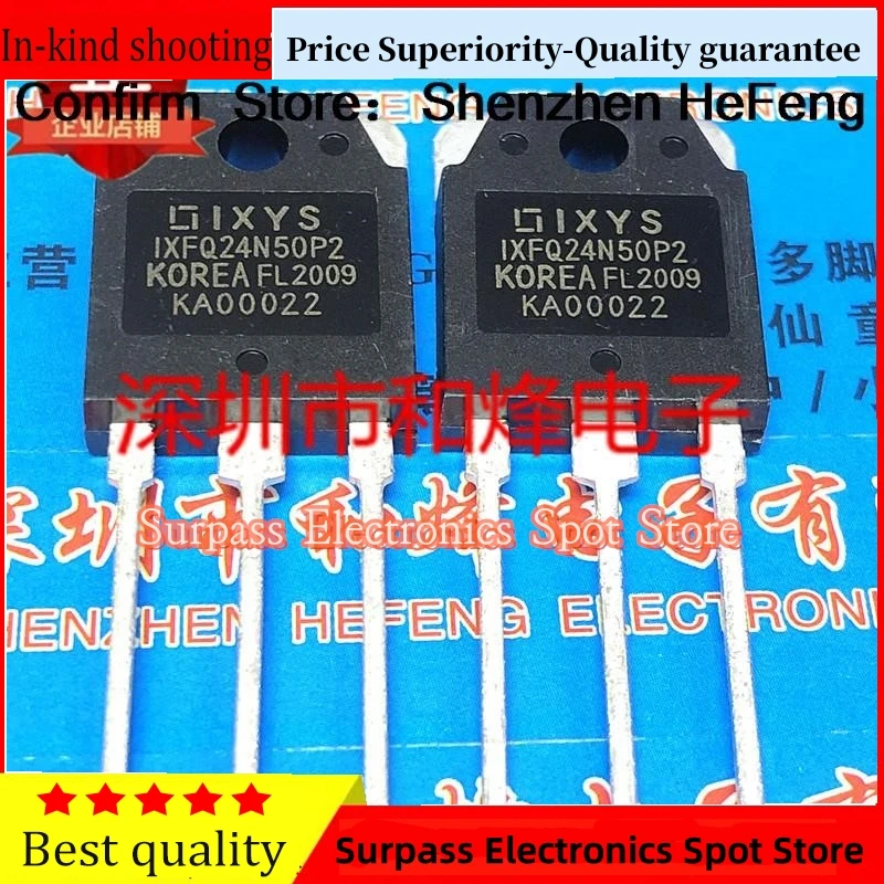 5PCS-10PCS MOS  IXFQ24N50P2 500V 24A MOS  TO-3P   Best Quality Guarantee  Quick Delivery Fast Shipping