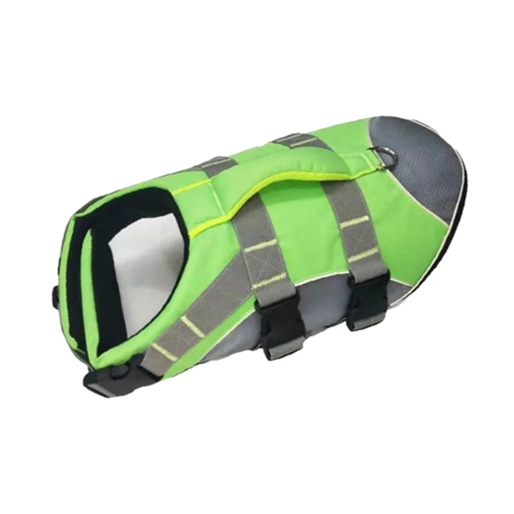

Reflective Dog Life Jacket Adjustable Breathable Dog Swimsuit Oxford Cloth Enhanced Buoyancy Swimming Clothes Boating