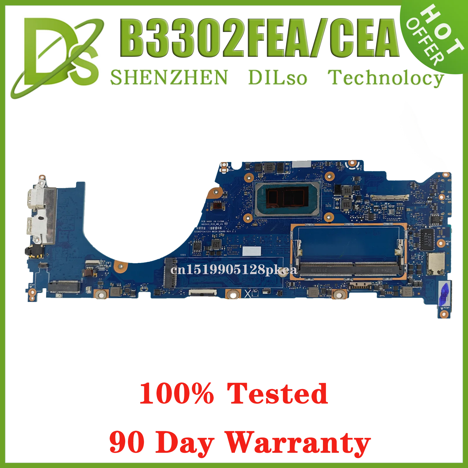 Placa base B3302FEA/CEA para Asus ExpertBook B3 Flip B3302FEA B3302CEA con I5-1135G7 I7-1165G7 8GB/16GB-RAM, placa base para ordenador portátil