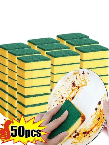 Highly absorbent double-sided sponge magic cleaning pot rust sponge cleaning brush kitchen cleaning tool