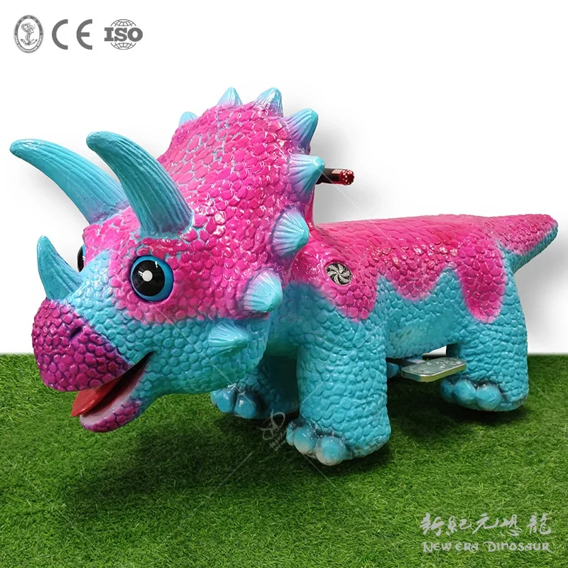 Simulated silicone soft leather flying dragon dinosaur amusement car Internet celebrity parent-child shopping mall square