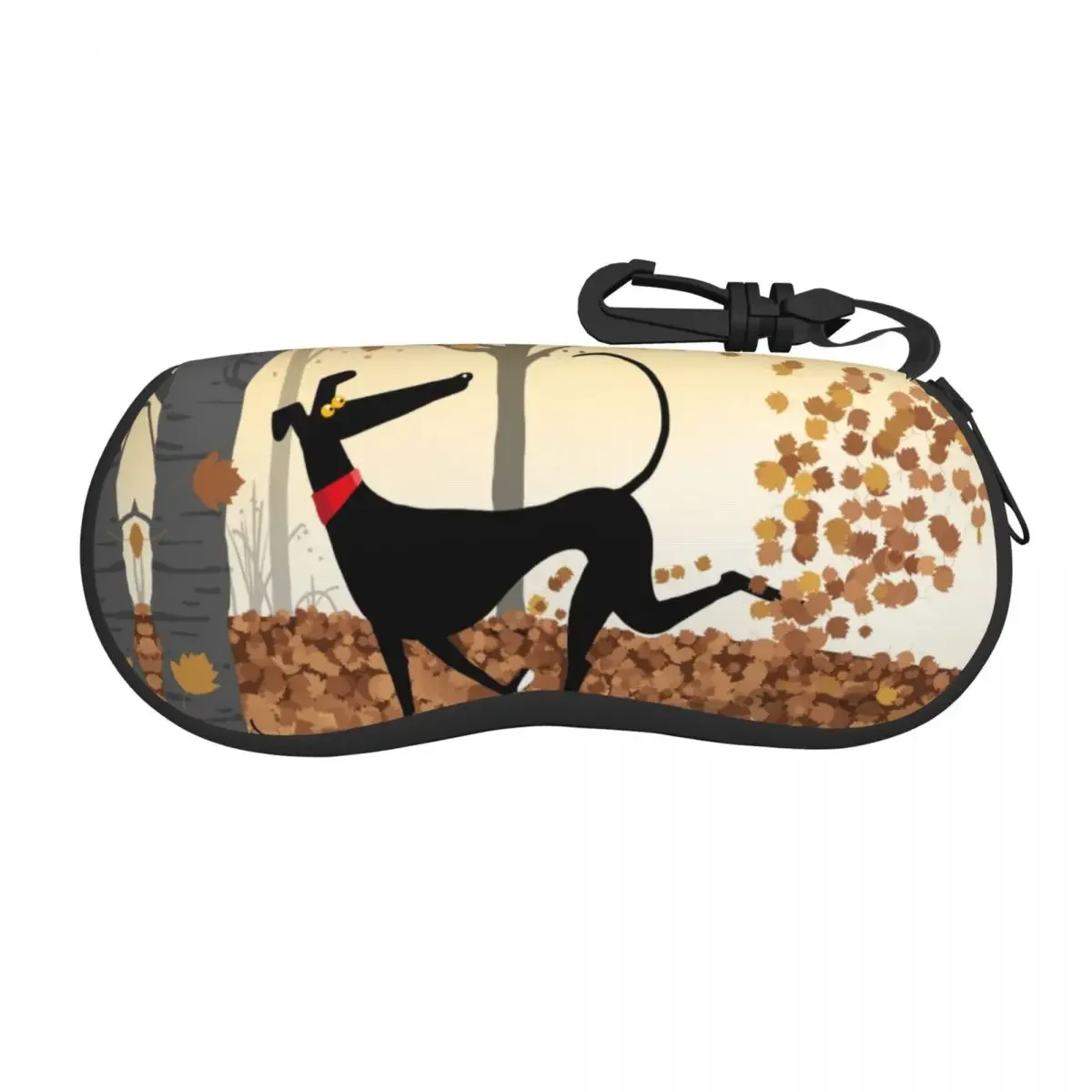 Autumn Hound Shell Eyeglasses Case Men Women Cool Greyhound Whippet Dog Glasses Case Sunglasses Box Pouch