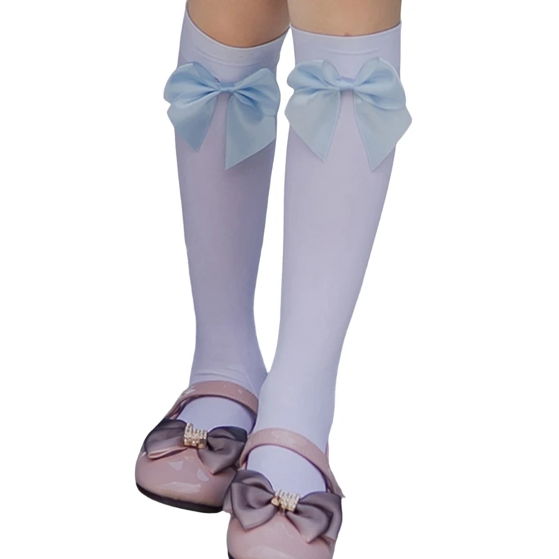 Girls doces arcos do joelho meias meias seda pura meias tubo médio