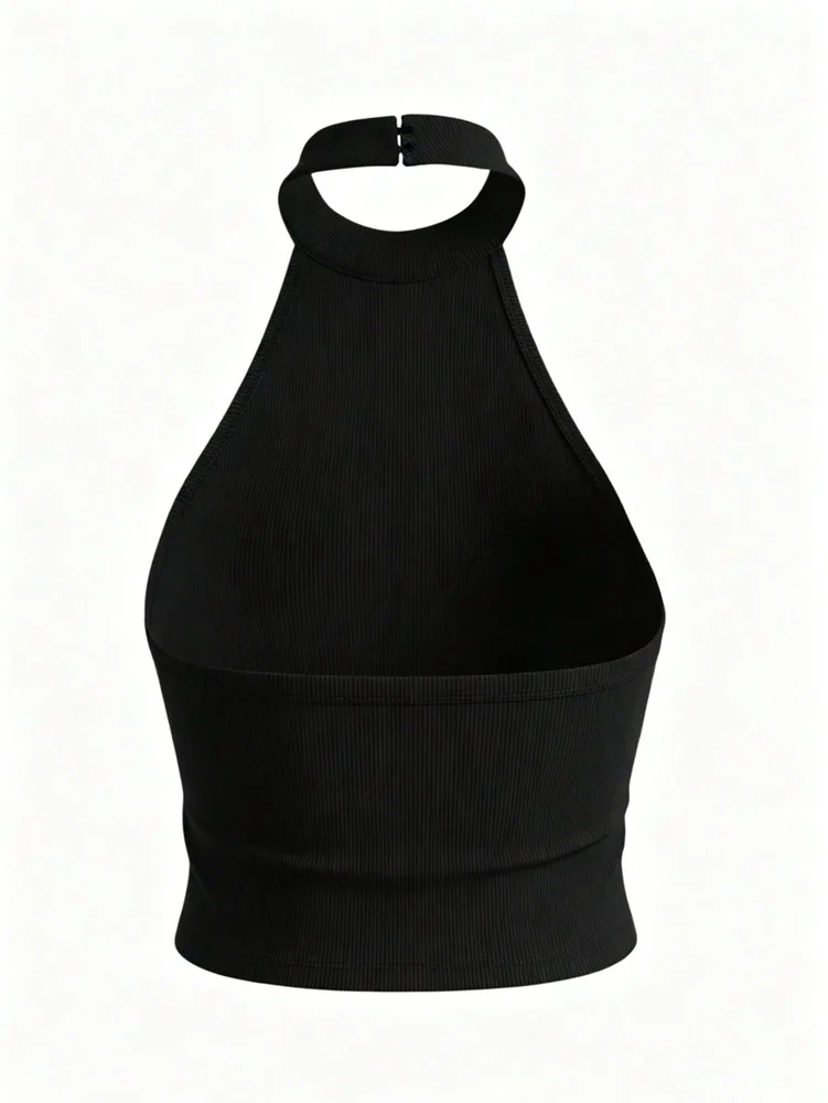 2026 Sommer Neuerscheinung: Europäischer & Amerikanischer Y2K-Style Sexy Rückenfreier Neckholder Ärmelloses Strick-Tanktop für Damen – Modisch – Detail 14