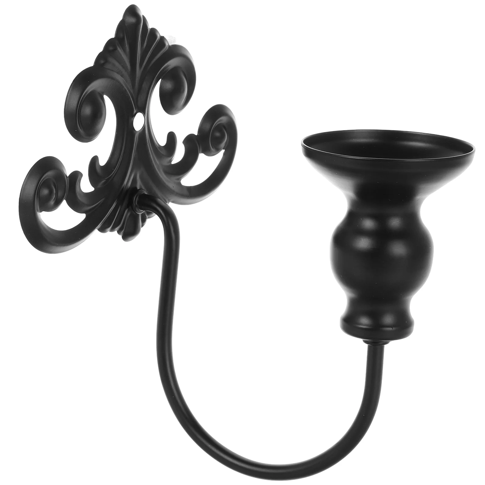 

Wrought Iron Wall Holder Sconces Retro Decor Pattern Candles Holders Decorative Metal Lights