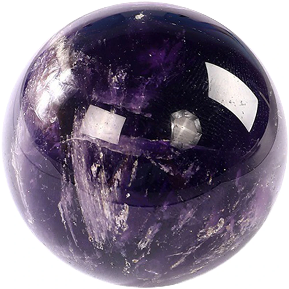 

Crystal Ball for Home Office Amethyst Sphere Ornaments Meditation Chamber Decoration Party Gifts Stylish Desktop Craft Ideas