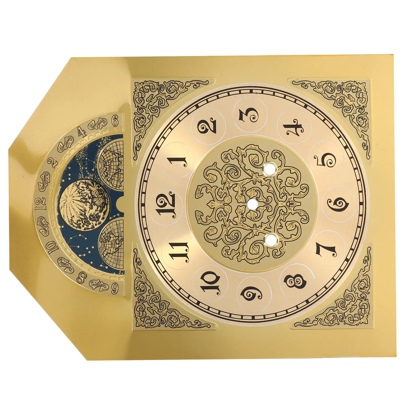 

Quartz Wall DIY Parts Metal Quartz Clock Dial Metal Dial Plate Numerals Clock Face Mechanism Home Decor