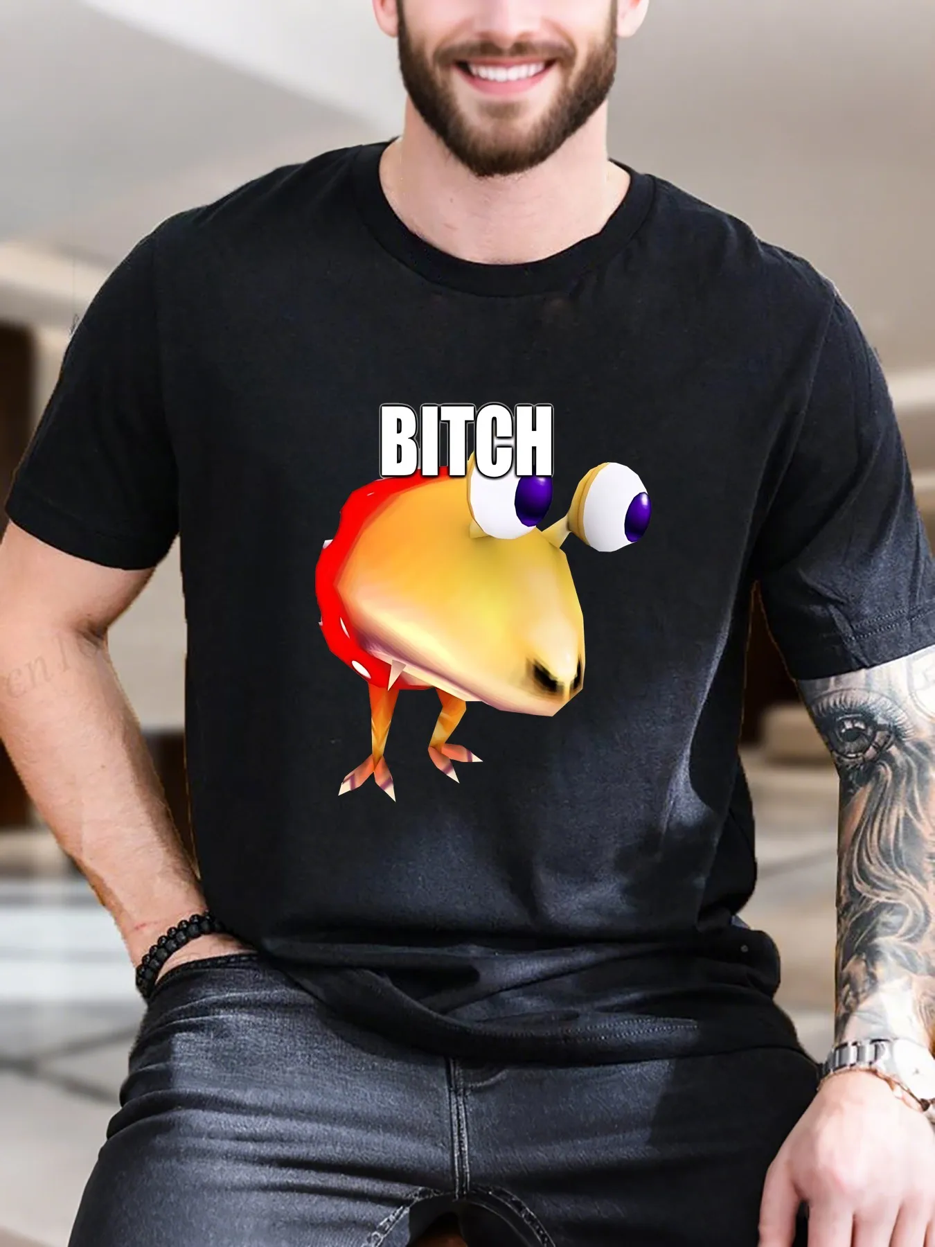 

New Arrival Fashion Bulborb Heavyweight Hot Sale Vintage Funny Fashionable Men's T-Shirt