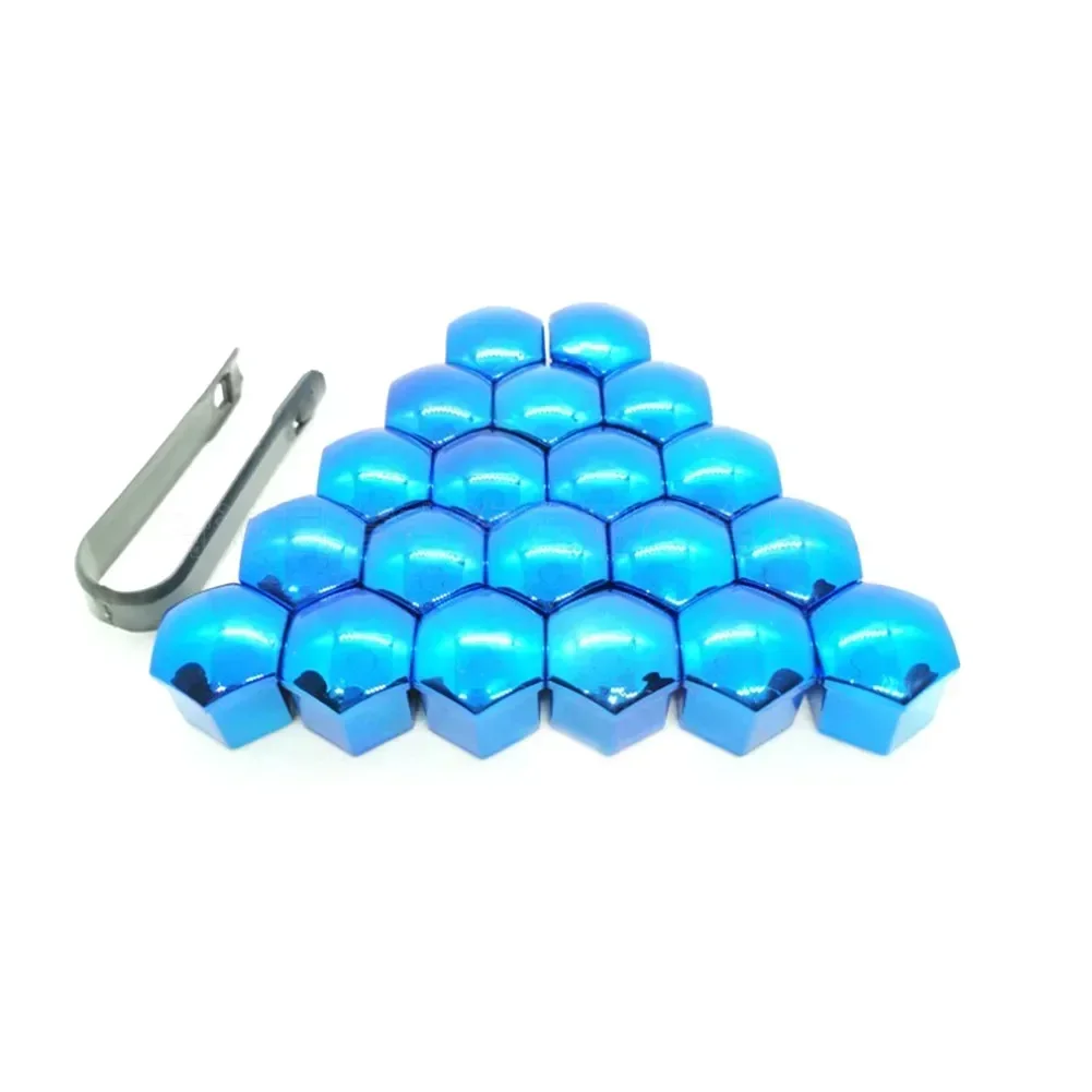 17mm 20Pcs/lot Universal Wheel Lug Bolt Center Nut Covers Caps For Skoda Octavia A5 A7 1 Fabia Superb Accessories