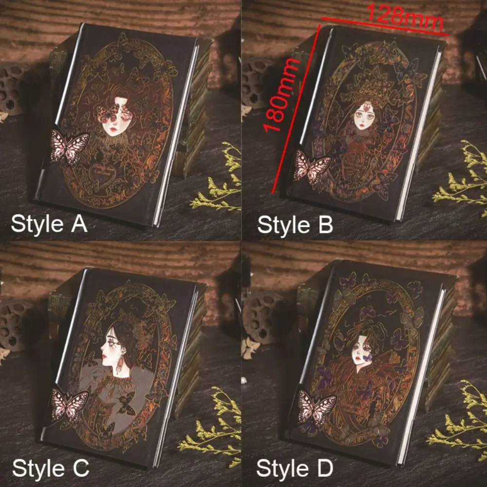 Gift Hand Ledger Gothic Notebook Retro Vintage Diary Book Hardcover Exquisite Notepad Student