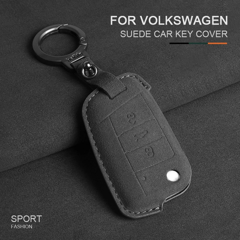 

For VW Volkswagen Golf 7 GTI MK7 R Touran Skoda Octavia 3 Superb Karoq Kodiaq Seat Leon MK3 Ateca T-carbon Car Key Csae Cover