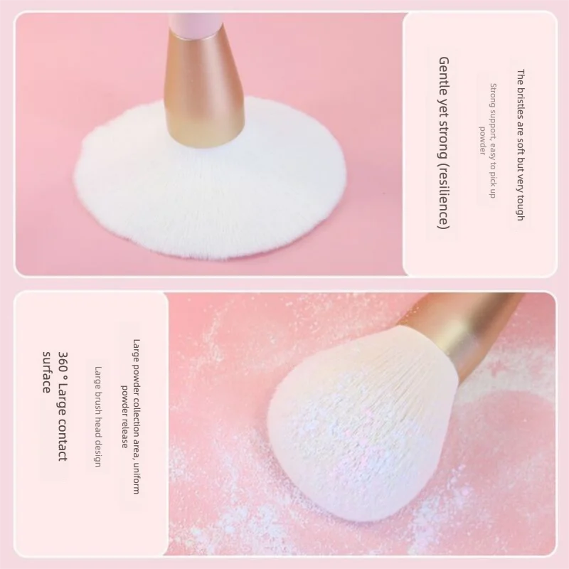Conjunto de pincéis de maquiagem rosa pintor de 9 peças, um conjunto completo de ferramentas de beleza portáteis com cerdas super macias, pincéis de maquiagem Cangzhou