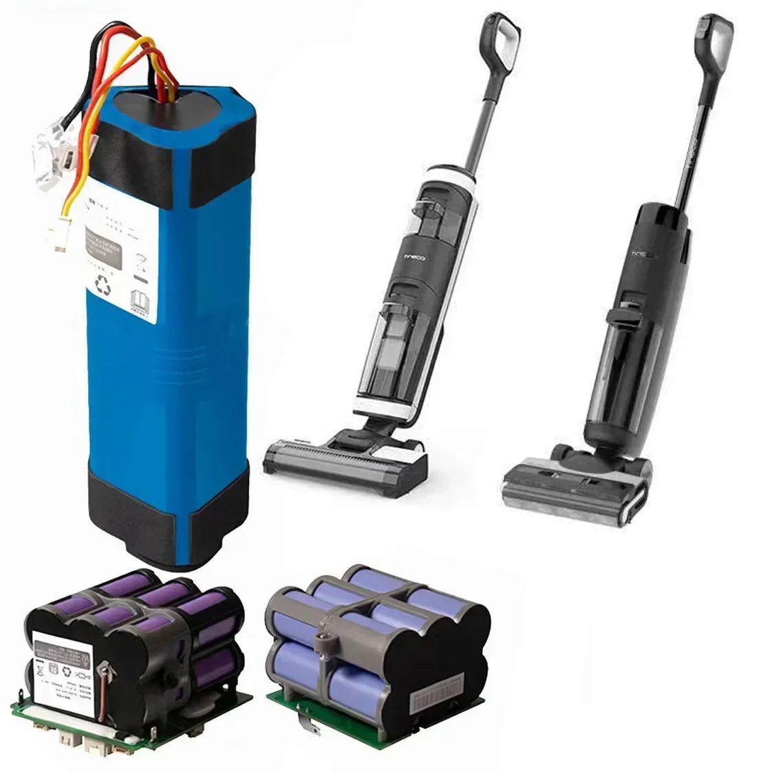 Imagem -04 - Pacote Recarregável de Baterias de Aspirador Úmido e Seco Original Tineco Floor Ones3 21.6v 4000mah 6800mah 18650