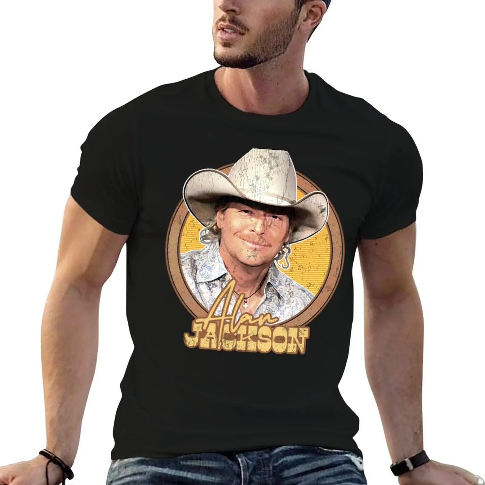 

Alan Jackson T-Shirt anime tshirt t shirts for man cotton funny T-Shirt