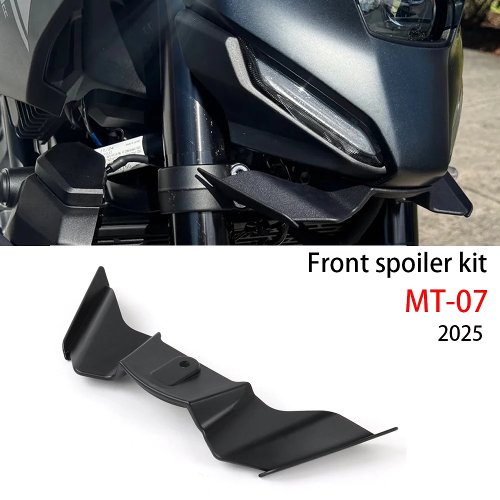 

Для MT-07 2025 2026, новые аксессуары, передний спойлер MT07, прижимная сила для мотоцикла, аэродинамическое крыло, комплект переднего спойлера