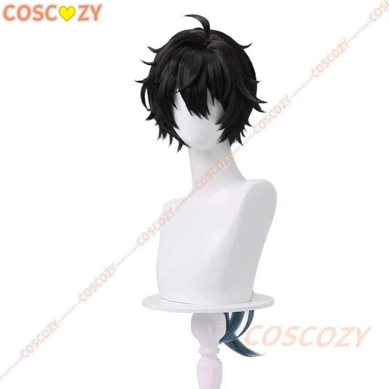 Game Honkai Star Rail Dan Heng Permansor Terrae Cosplay Pruik Zwart Blauw Lang Haar Voor Vrouwen Mannen Halloween Pruiken