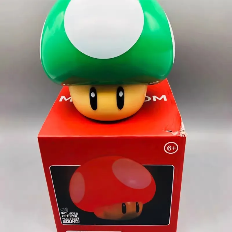سوبر ماريو بروس المظلي ضوء الليل علامة الطوب مصباح الموسيقى Led Usb شحن مكتب Kawaii ستار مصباح للهدايا لعبة اللعب ﻿