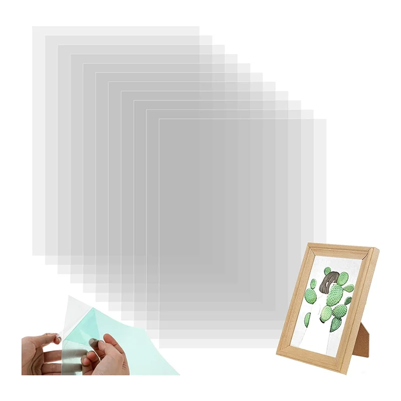 ABNP 50Pcs Clear Acetate Sheets Transparent Plastic Sheets Heat Embossing Cards For DIY Scrapbook Photo Frames