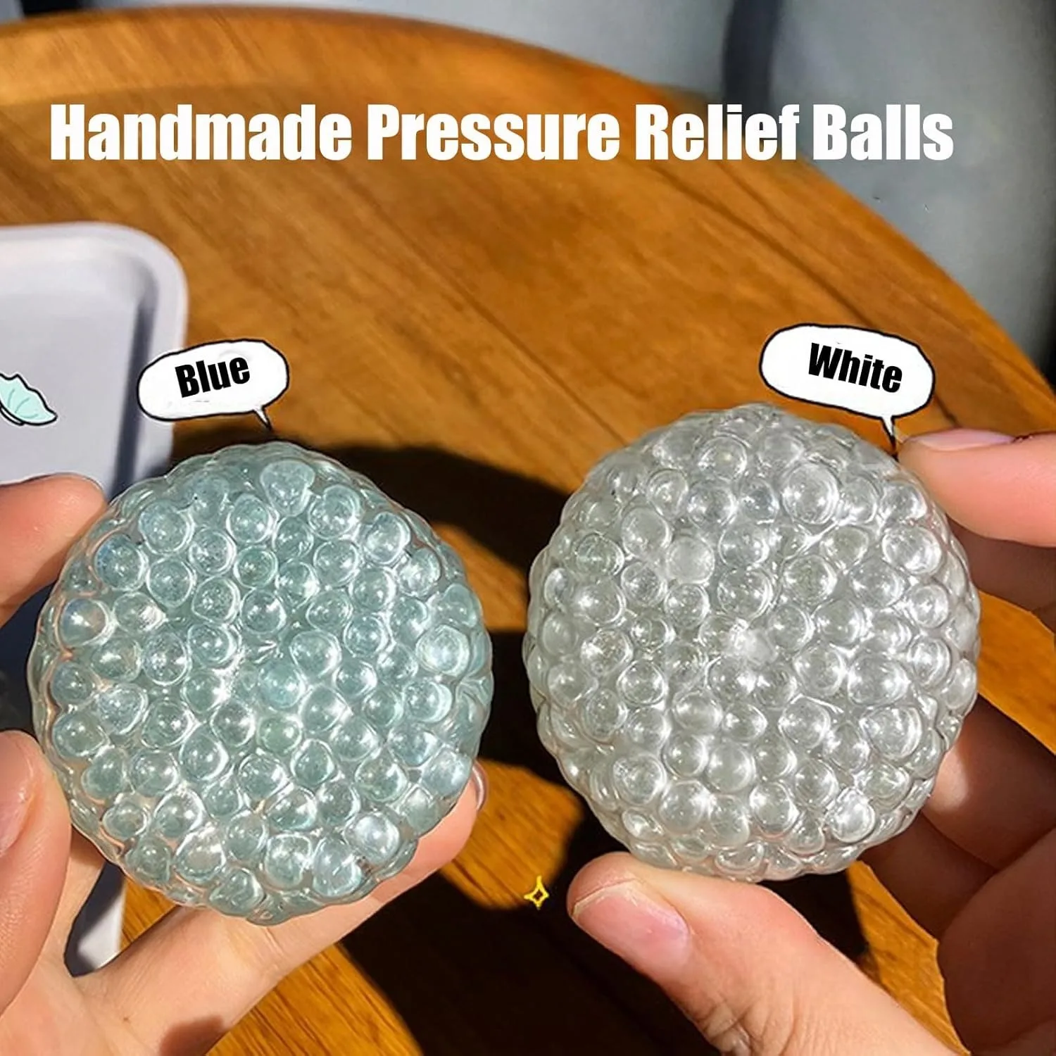 Bola Pelepas Tekanan Buatan Tangan Bola Pereda Stres untuk Tangan Bola Stres Renyah Mainan Bola Remas Dewasa untuk Wanita Pria
