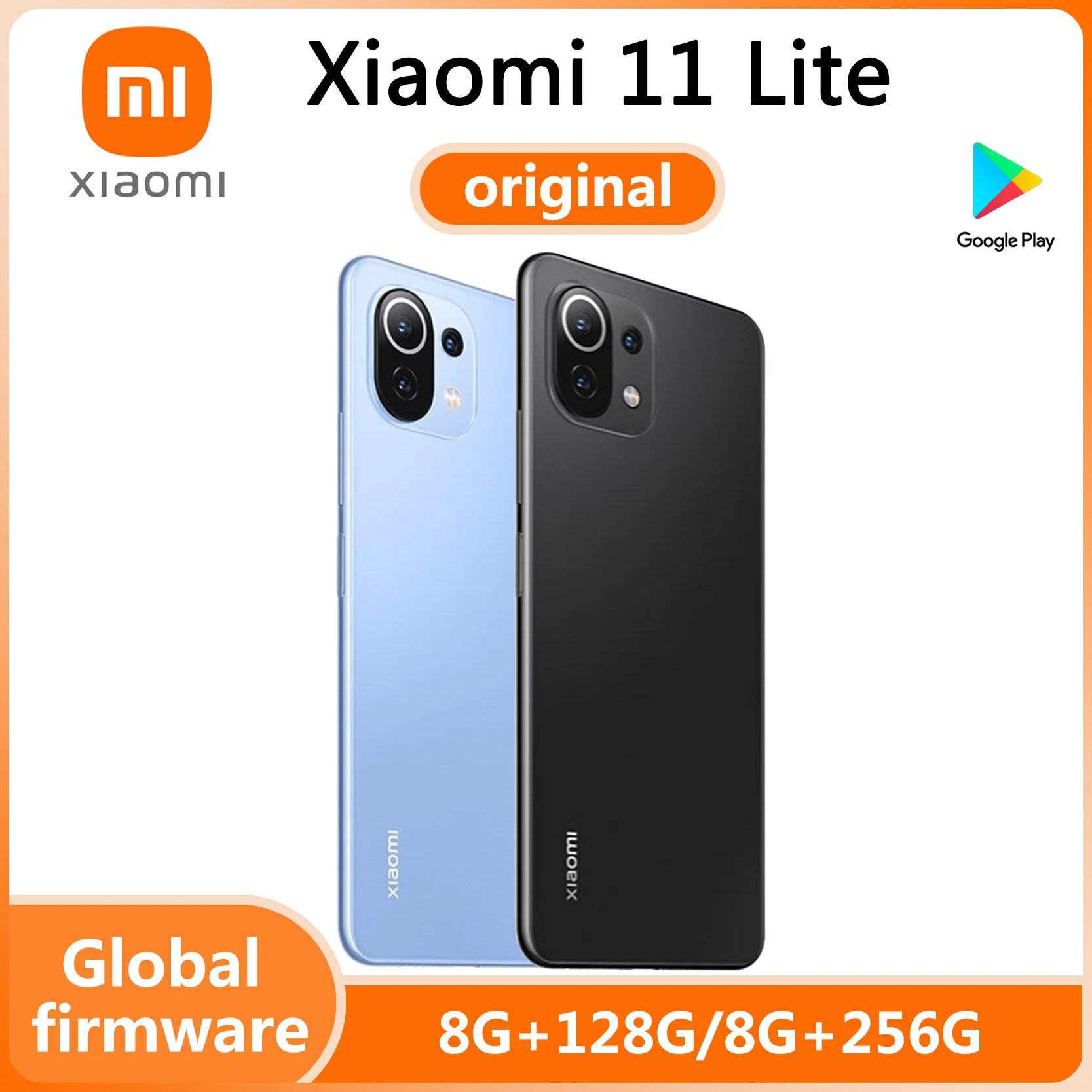 Xiaomi 11 Lite สมาร์ทโฟน 5G AMOLED Snapdragon 780G 64MP เต็มหน้าจอ 90HZused โทรศัพท์