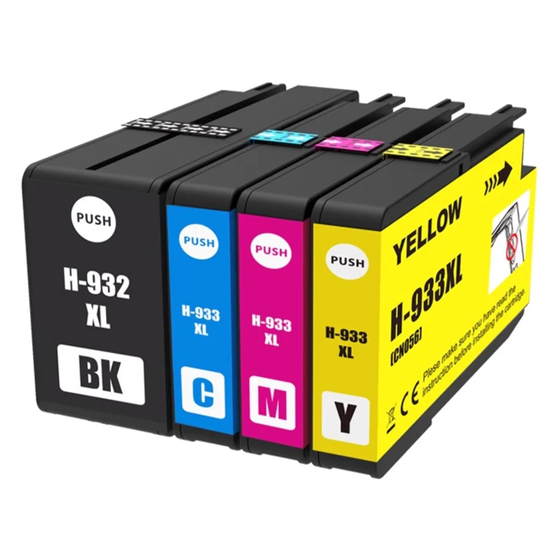 932XL 933XL Ink Cartridge Compatible for HP 932 933 XL for HP932 Officejet 6100 6600 6700 7110 7610 7612 7510 7512 Printer