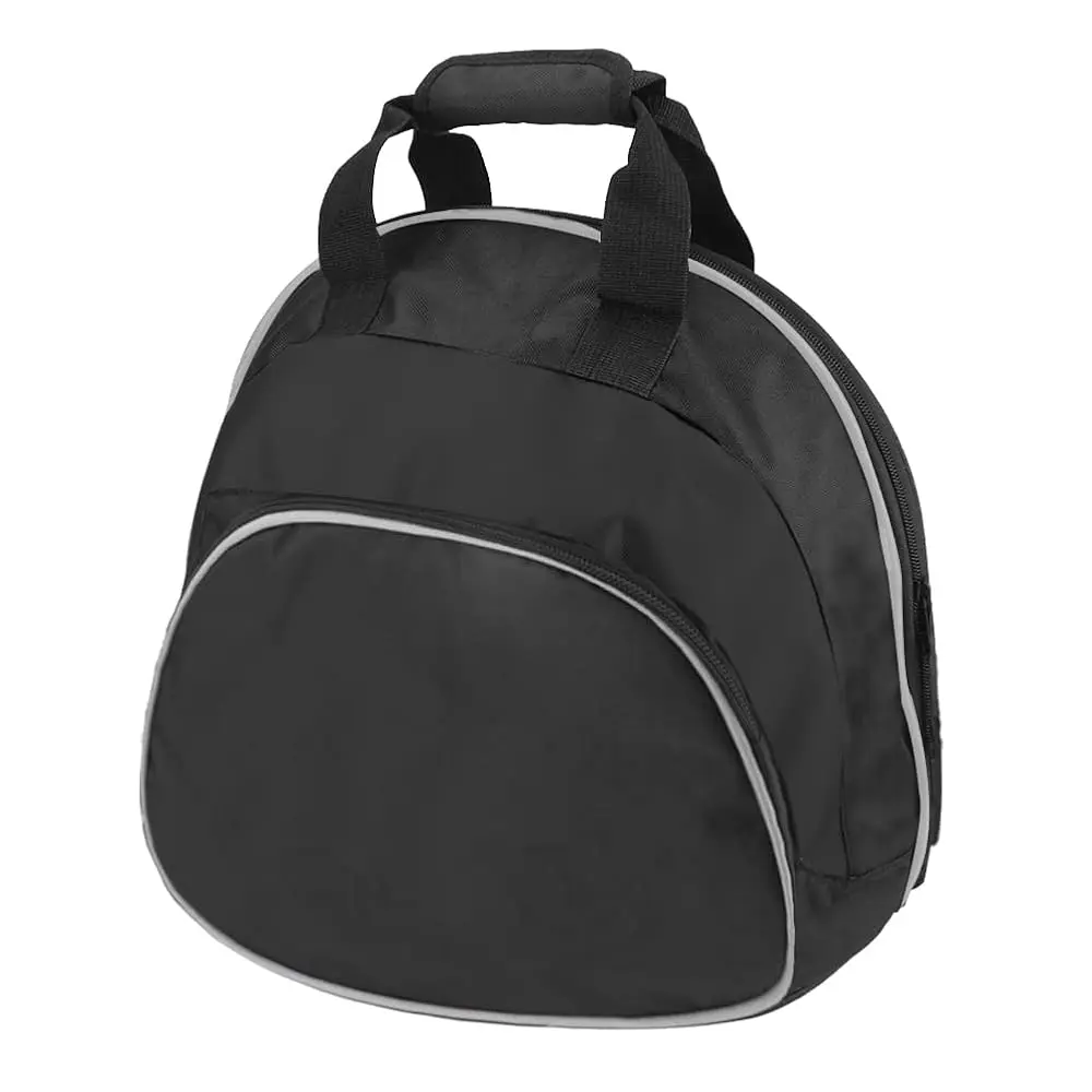 

Free Shipping Helmet Bag,Motorcycle Helmet Bag,Helmet Storage Bag with Silver Piping,Small item Storage Pocket,Two-way Zipper,Ca