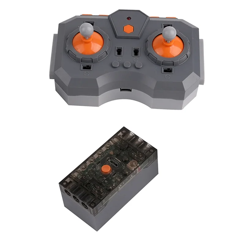ABKO-Kit de caja de batería de litio recargable con Control remoto, Control por aplicación, velocidad, módulo de potencia ajustable, bloques de construcción MOC