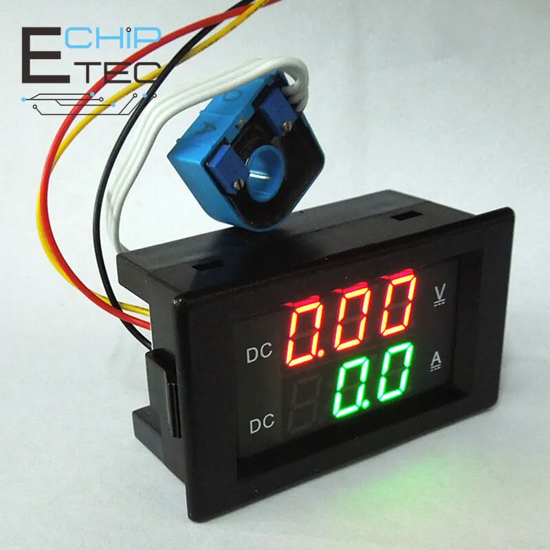 

Free shippingYB4835HVA Digital Voltmeter Ammeter DC100V 300V 600V Panel Amp Volt Hall Voltage Current Meter