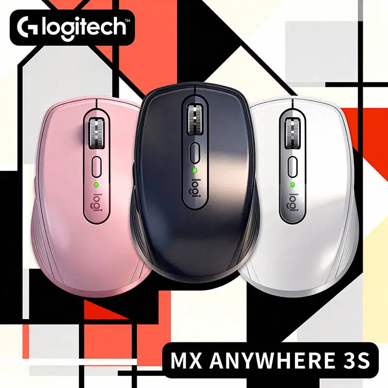 

Компактная мышь Logitech MX Anywhere 3S, эргономичный дизайн, перезаряжаемая, с быстрым прокруткой для портативных ПК Mac