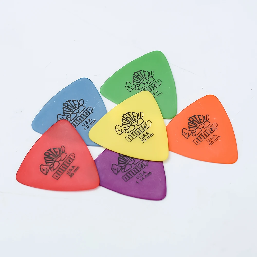 Dunlop Plectres de guitare Tortex triangulaire Mediator 431R 0.5/0.6/0.73/0.88/1.0/1.14mm Accessoires de guitare