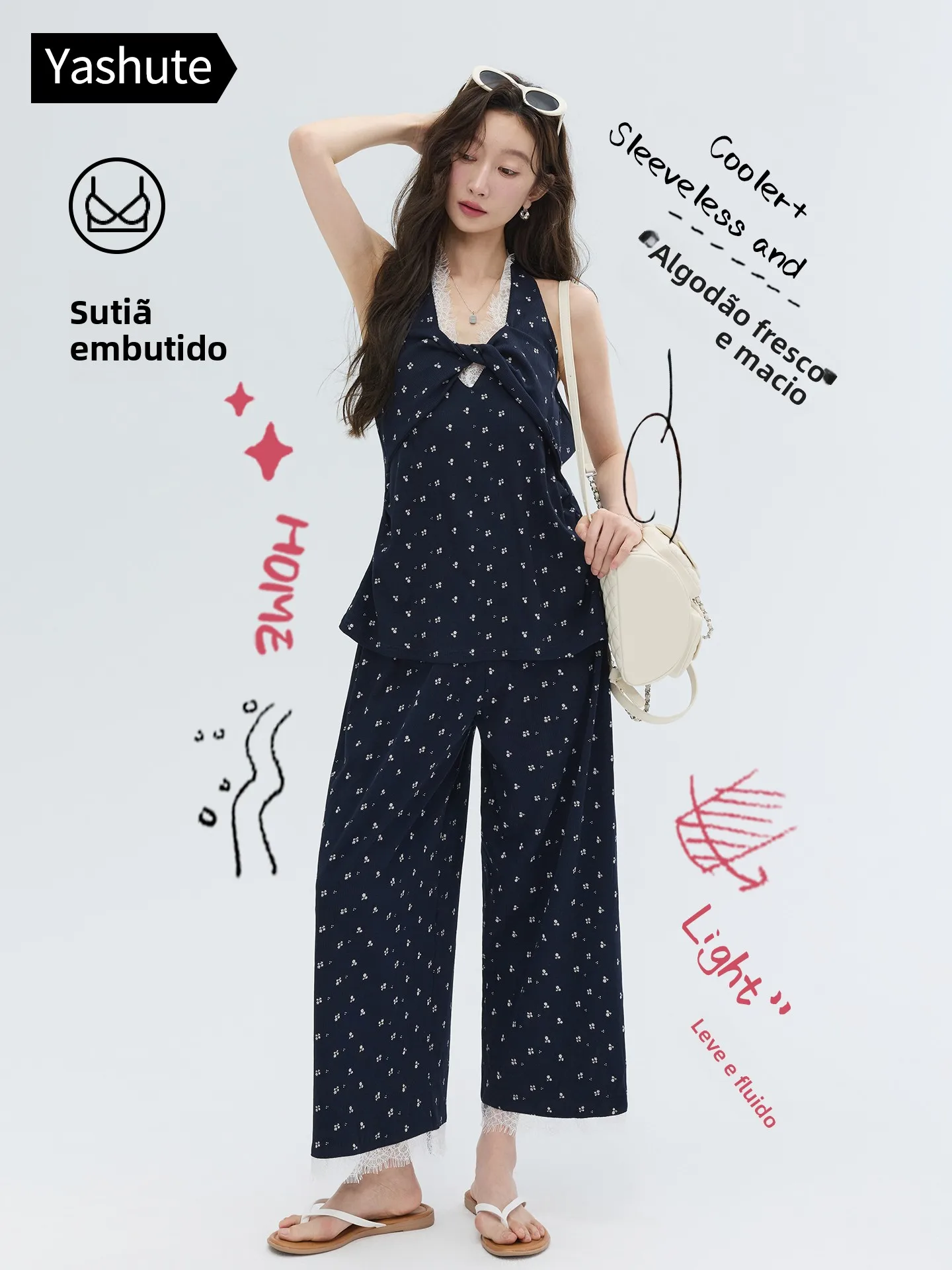 ensemble-pantalon-sept-quarts-sans-bretelles-et-dos-nu-en-coton-rafraichissant-pour-femme-avec-coussinets-de-poitrine-sensation-de-fraicheur-pour-l'exterieur-–-collection-Ete-2026