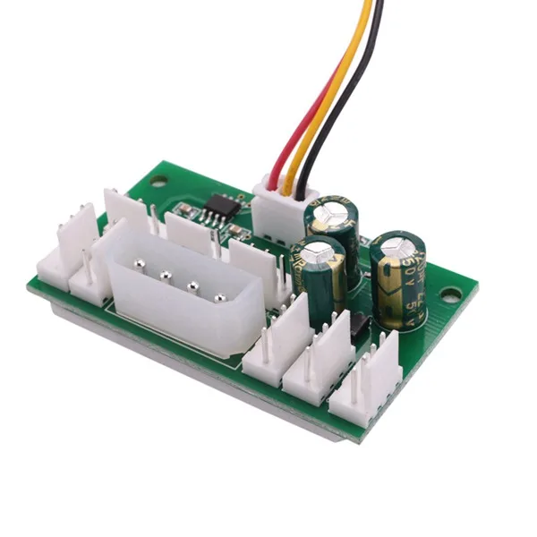 تيار مستمر 12 فولت 8 مينر مروحة سرعة PWM تحكم 8-قناة محور عالية الطاقة العنف جهاز تحكم بالمروحة سرعة حاكم 4P امدادات الطاقة