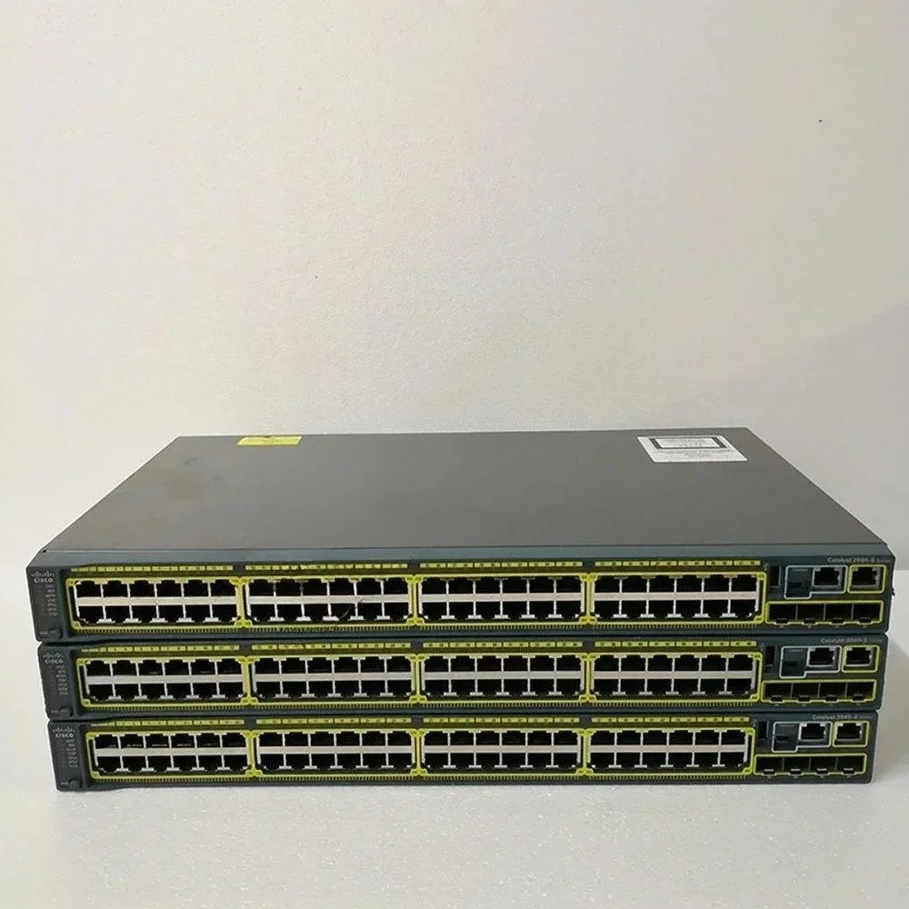 WS-C2960S-48TS-L For CISCO 48 Port Gigabit 4SFP Optical  Management Network Switch