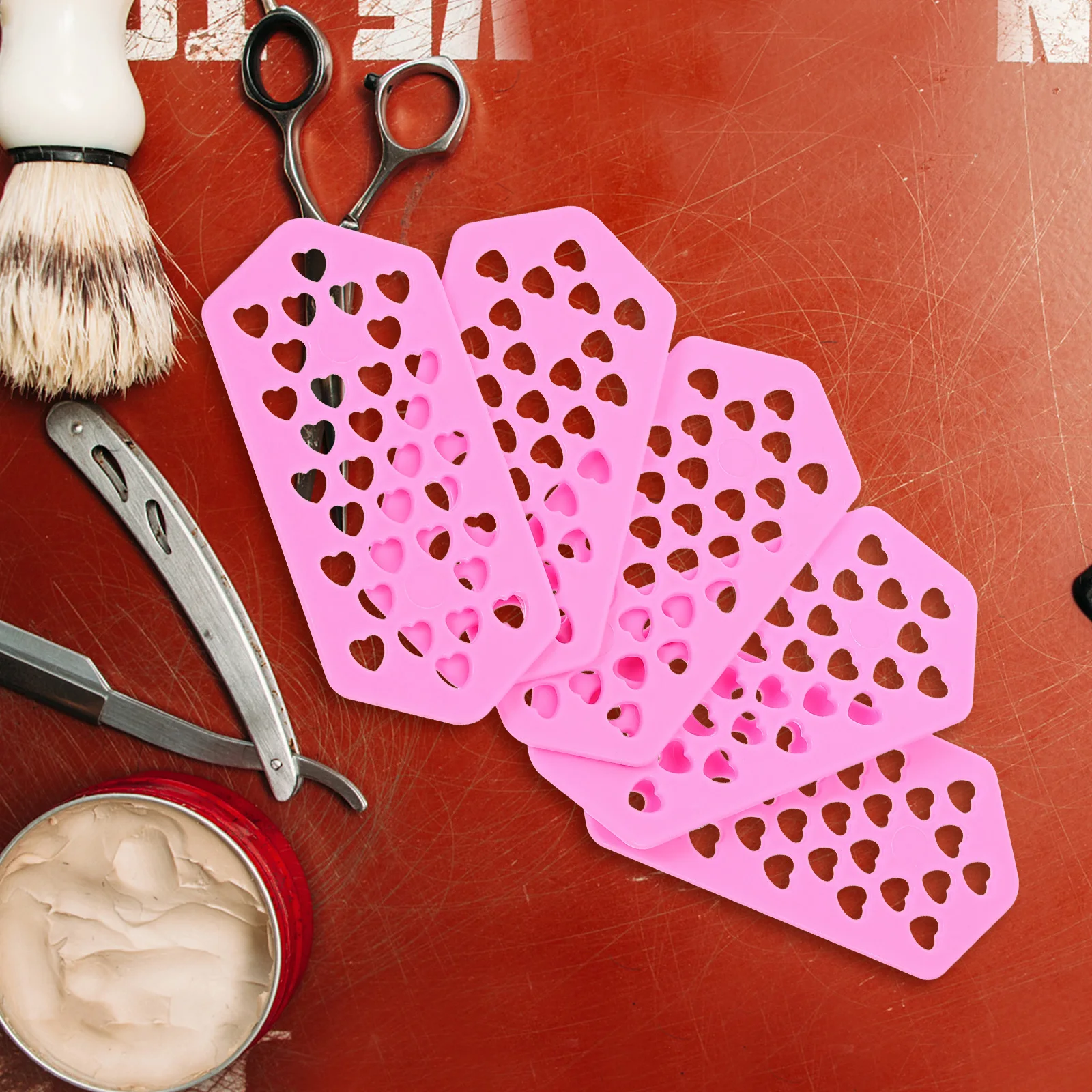 

10pcs Hair Perm Rollers Cold Perm Curl Styling Durable Abs Plastic Curling Tools For Short/Long Hair, Curler Set