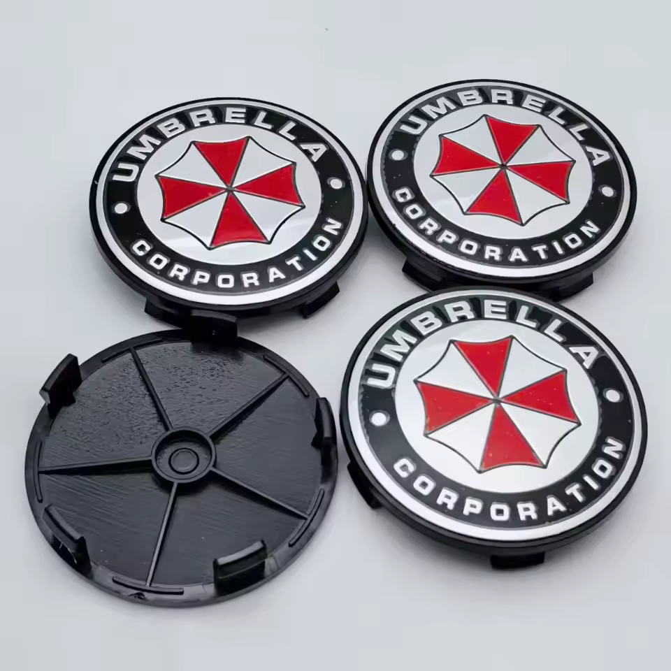 4x 68mm Umbrella Nabendeckel Radkappen Radnabendeckel