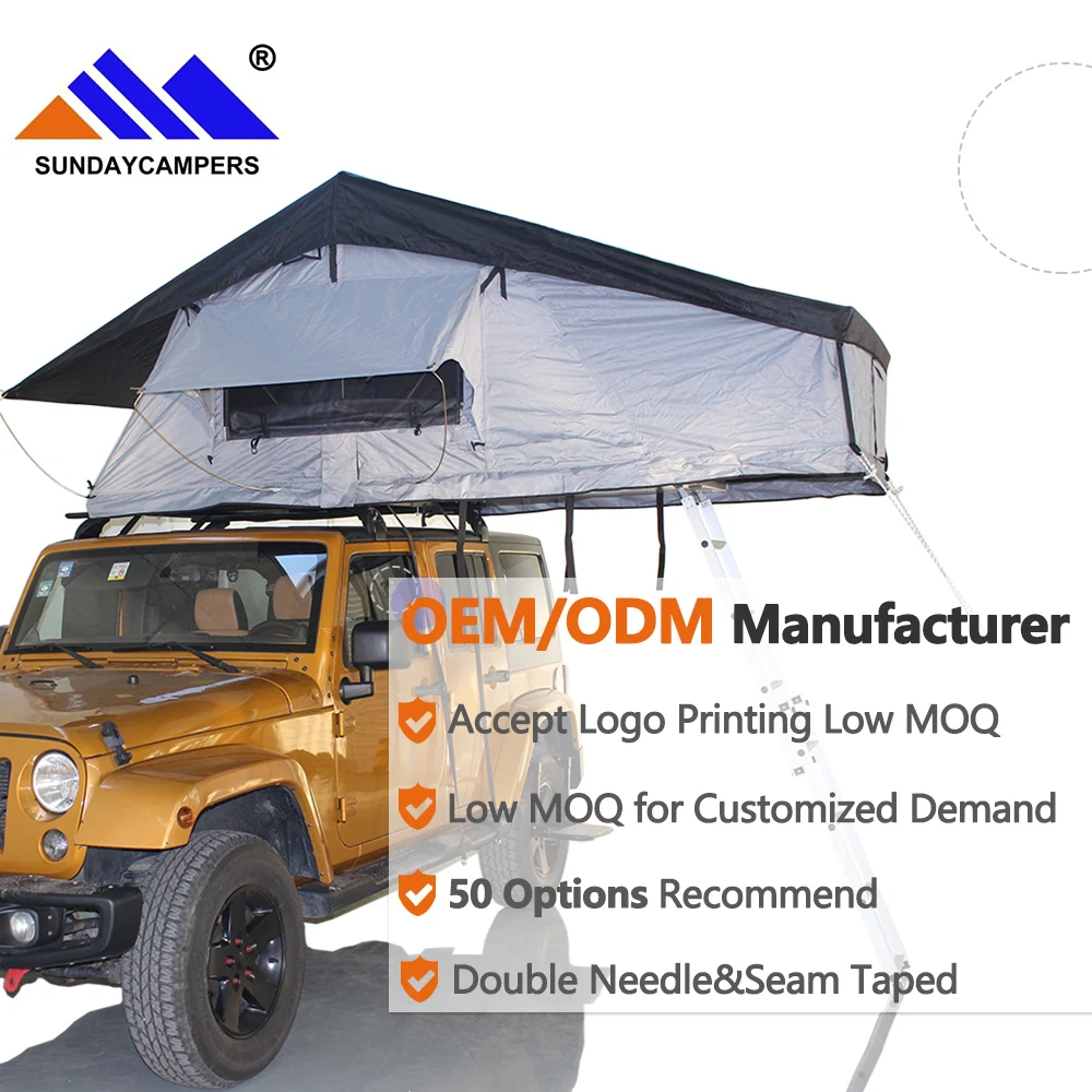 Sunday Campers Outdoor Car Roof Top Tent Camping Hiking Tent Ready To Ship Tents