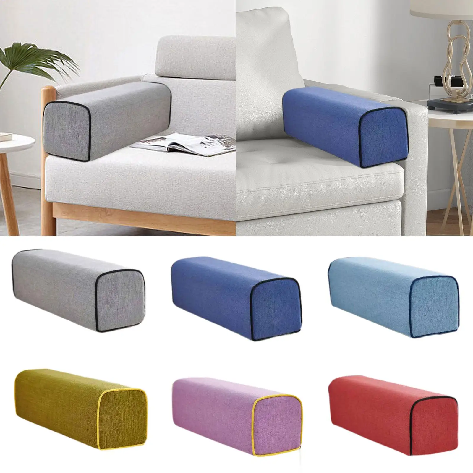 Couch Arm Rest Pillow Elbow Support Armrest Cushion for Sofa Bed Watching TV