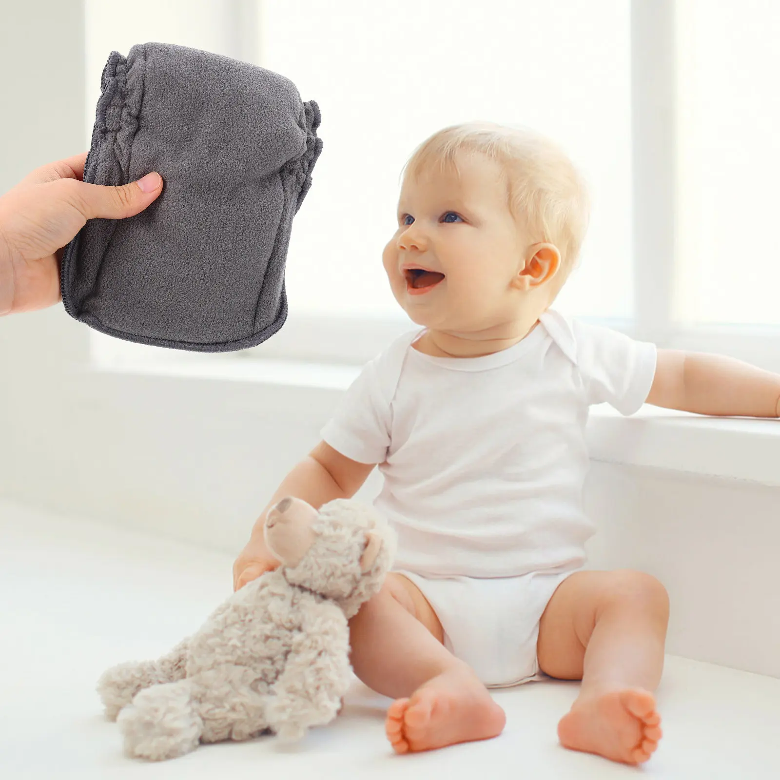 

Набор из 3 многоразовых подгузников для малышей с бамбуковым углем: моющиеся, дышащие, непромокаемые, мягкие тканевые вкладыши для подгузников